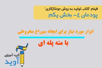 فیلم آموزش ایجاد سوراخ مخروطی – پایه دهم (پودمان چهارم)